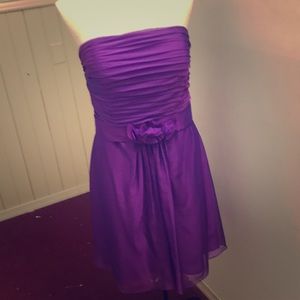 Purple chiffon dress lovely NEW